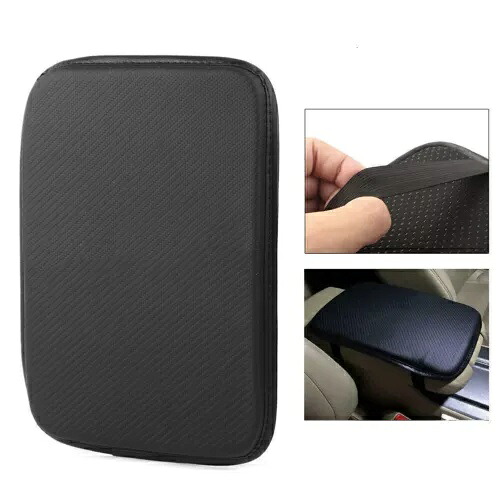 ユニバーサルカーボンファイバーカーセンターコンソールアームレストクッションマットパッド日産 Universal Carbon Fiber Car Center Console Armrest Cushion Mat Pad For NISSAN 【並行輸入品】