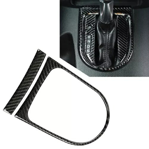 フォードマスタング 2015-19 18 17 カーボンファイバーインテリアギアシフトパネルカバートリム For Ford Mustang 2015-19 18 17 Carbon Fiber Interior Gear Shift Panel Cover Trim 【並行輸入品】