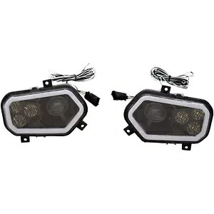 Moose Racing LED ヘッドライト ポラリス RZR800/900 用 - ブラック 2001-2226 Moose Racing LED Headlight for Polaris RZR800/900 - Black 2001-2226 【並行輸入品】