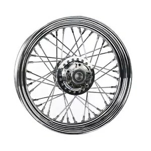 交換用スポーク ホイール - フロント - 16 インチ x 3 インチ ABS 付き - クローム 64551 Replacement Spoke Wheel - Front - 16\
