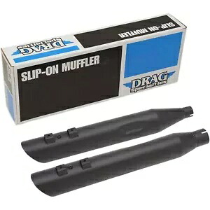 Drag Specialty スラッシュダウン スリップオン マフラー - ブラック - 4 インチ - FL '17-'19 1801-1190 Drag Specialties Slashdown Slip-On Mufflers - Black - 4\