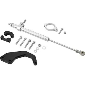 ハードドライブ ステアリング ダンパー 00-08 FLT シルバー 87374 Harddrive Steering Damper 00-08 FLT Silver 87374 【並行輸入品】