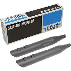 Drag Specialty スラッシュダウン スリップオン マフラー - ブラック - 4 インチ - FL '95-'16 1801-1188 Drag Specialties Slashdown Slip-On Mufflers - Black - 4\