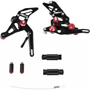 Hotbodies MGP リアセット - ブラック - ヤマハ 81401-2500 Hotbodies MGP Rearset - Black - for Yamaha 81401-2500 【並行輸入品】
