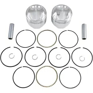 Wiseco ピストンキット - .040 - 高圧縮 - 1978-1984 - Big Twin K1627 Wiseco Piston Kit - .040 - High Compression - 1978-1984 - Big Twin K1627 【並行輸入品】