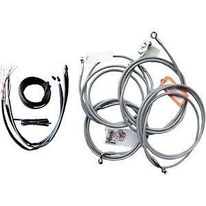 LA チョッパーズ 18" - 20" ケーブルキット '14 - '15 FL用 ABS付き LA-8052KT2-19 LA Choppers 18" - 20" Cable Kit for '14 - '15 FL with ABS LA-8052KT2-19 【並行輸入品】｜カスタムパーツ WORLD倉庫