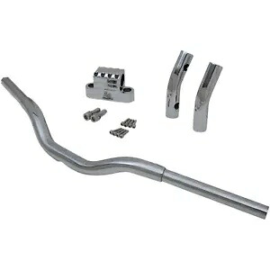 LA チョッパーズ クローム 9 インチ ケイジ ファイター ハンドルバー プルバック付き LA-7336-06 LA Choppers Chrome 9" Kage Fighter Handlebar with Pullback LA-7336-06 【並行輸入品】｜カスタムパーツ WORLD倉庫