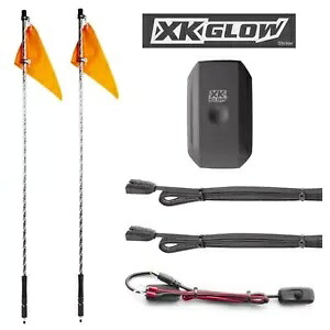 XKGlow 2 ピース第 2 世代ホイップ、コントローラー付き XK-WHIPB-ADV XKGlow 2-Piece 2nd Gen Whip with Controller XK-WHIPB-ADV 【並行輸入品】|カスタムパーツ WORLD倉庫