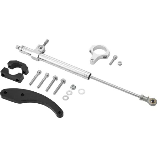 ハードドライブ ステアリング ダンパー 14-16 FLT シルバー 87373 Harddrive Steering Damper 14-16 FLT Silver 87373 【並行輸入品】