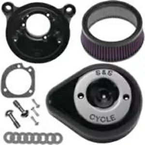 S&S サイクル エア クリーナー キット ステルス ティアドロップ - ブラック 170-0523 S&S Cycle Air Cleaner Kit Stealth Teardrop - Black 170-0523 【並行輸入品】