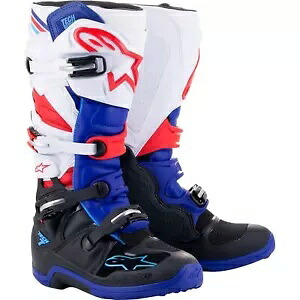 Alpinestars Tech 7 ブーツ - ブラック/ブルー/レッド/ホワイト - サイズ 10 2012014-1732-10 Alpinestars Tech 7 Boots - Black/Blue/Red/White - Size 10 2012014-1732-10 【並行輸入品】|カスタムパーツ WORLD倉庫