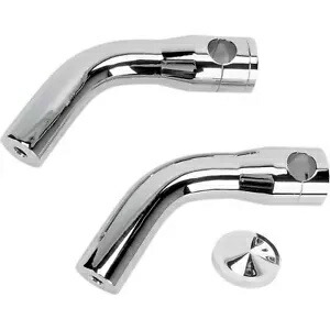 Accutronix クロム 6 インチ プルバック ライザー HRP1356-C Accutronix Chrome 6" Pullback Risers HRP1356-C 【並行輸入品】｜カスタムパーツ WORLD倉庫