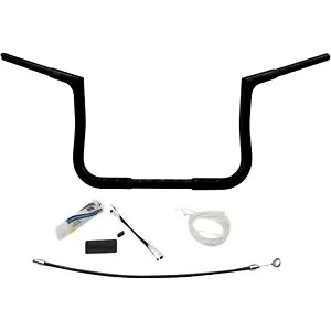 Fat Baggers ハンドルバー キット - フラット トップ - 10 インチ - ブラック 709110-B Fat Baggers Handlebar Kit - Flat Top - 10" - Black 709110-B 【並行輸入品】｜カスタムパーツ WORLD倉庫