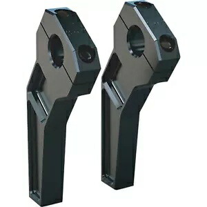 TODDS CYCLE ライザー - プルバック - 1 インチ クランプ - 6 インチ ライズ - ブラック TD-R12-06B TODDS CYCLE Risers - Pullback - 1\