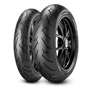 Diablo Rosso II タイヤ - フロント 120/70 およびリア 180/55 コンボ キット 2068500~2291900 Diablo Rosso II Tire - Front 120/70 and Rear 180/55 Combo Kit 2068500~2291900 【並行輸入品】
