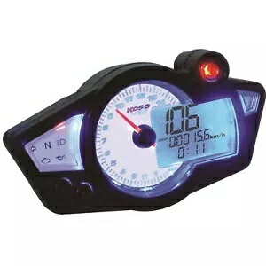コーソー GPスタイル 多機能ゲージ RX-1N ホワイトパネル BA011B02 Koso GP Style Multi-Function Gauge RX-1N White Panel BA011B02 【並行輸入品】