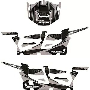 D Cor Polaris RZR4 コンプリートグラフィックキット シルバー/ブラック 20-60-119 D Cor Polaris RZR4 Complete Graphic Kit Silver/Black 20-60-119 【並行輸入品】