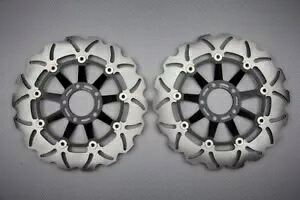 ブレーキ ディスク フロント ウェーブ フリート 310 mm のペア SUZUKI GSXR 1100 GSX-R 1986-1988- Pair of brake discs front wave fleet 310 mm SUZUKI GSXR 1100 GSX-R 1986-1988- 【並行輸入品】