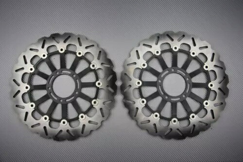 ウェーブ フローティング フロント ブレーキ ディスク 330mm のペア DUCATI 1199 PANIGALE ABS 2012-2015 Pair of Wave Floating Front Brake Discs 330mm DUCATI 1199 PANIGALE ABS 2012-2015 【並行輸入品】