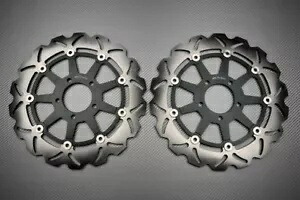 ウェーブ フローティング フロント ブレーキ ディスク 320mm スズキ TL1000S TLS 1000 1997-2001 のペア Pair of Wave Floating Front Brake Discs 320mm SUZUKI TL1000S TLS 1000 1997-2001 【並行輸入品】