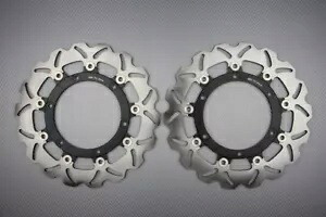ブレーキ ディスク フロント ウェーブ フリート 300 mm アプリリア Caponord 1000 馬力 2001-2007 のペア Pair of brake discs front wave fleet 300 mm Aprilia Caponord 1000 hp 2001-2007- 【並行輸入品】