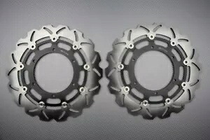 ウェーブ フローティング フロント ブレーキ ディスク 320mm のペア ヤマハ FJR 1300 2004-2006 Pair of Wave Floating Front Brake Discs 320mm YAMAHA FJR 1300 2004-2006 【並行輸入品】