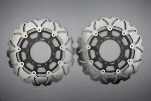 ウェーブ フローティング フロント ブレーキ ディスク 310mm スズキ GSXR 750 GSX-R 2008-2010 のペア Pair of Wave Floating Front Brake Discs 310mm SUZUKI GSXR 750 GSX-R 2008-2010 【並行輸入品】