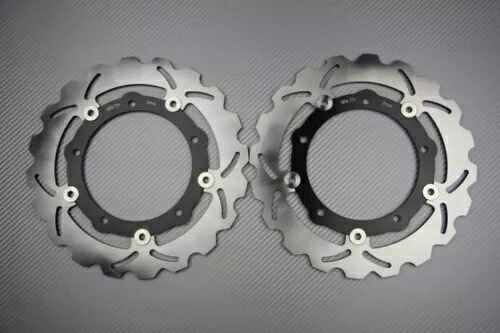 ブレーキ ディスク フロント ウェーブ フリート 267 mm ヤマハ Xmax 400 2018-2020 のペア Pair of brake discs front wave fleet 267 mm Yamaha Xmax 400 2018-2020- 【並行輸入品】