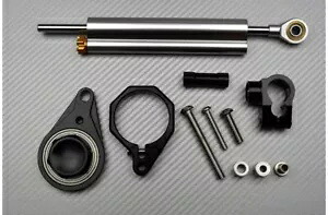 シルバー ステアリング ダンパー + マウンティング キット SUZUKI GSXR 750 GSX-R 2011-2017 Silver Steering Damper + Mounting kit SUZUKI GSXR 750 GSX-R 2011-2017 【並行輸入品】