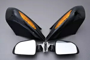 バックミラー ブラック + インジケーター オレンジ ホンダ ST 1300 PAN EUROPEAN 2002-2007- Rear-view mirror black + indicator orange Honda ST 1300 PAN EUROPEAN 2002-2007- 【並行輸入品】