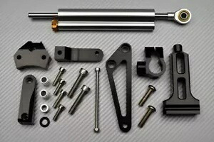 シルバー ステアリング ダンパー + マウンティング キット HONDA CB 1300 SC54 2003-2015 Silver Steering Damper + Mounting kit HONDA CB 1300 SC54 2003-2015 【並行輸入品】