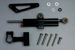 ブラック ステアリング ダンパー + 取付キット HONDA CB600F Hornet 600 PC41E0 2011-2014 Black Steering Damper + Mounting kit HONDA CB600F Hornet 600 PC41E0 2011-2014 【並行輸入品】
