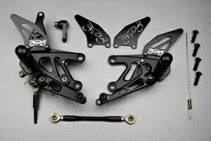 ブラック レーシング 調節可能なリアセット フットレスト APRILIA Tuono V4 1000 TY 2013-2014 Black Racing Adjustable Rearsets Footrest APRILIA Tuono V4 1000 TY 2013-2014 【並行輸入品】