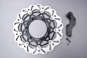 オーバーサイズ ブレーキ ディスク スーパーモト 320mm + オフセット ブラケット ヤマハ YZF 250 2001-2006- Oversize Brake Disc Supermoto 320mm + Offset Bracket Yamaha YZF 250 2001-2006- 【並行輸入品】