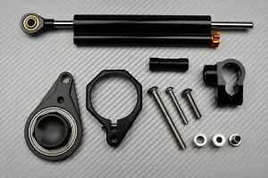 ブラック ステアリング ダンパー + マウンティング キット SUZUKI GSXR 750 GSX-R 2006-2007 Black Steering Damper + Mounting kit SUZUKI GSXR 750 GSX-R 2006-2007 【並行輸入品】