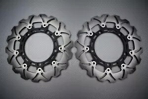 ブレーキ ディスク フロント ウェーブ フリート 298 mm ヤマハ FJ1200 FJ 1200 ABS 1991-96 のペア Pair of brake discs front wave fleet 298 mm Yamaha FJ1200 FJ 1200 ABS 1991-96- 【並行輸入品】｜カスタムパーツ WORLD倉庫