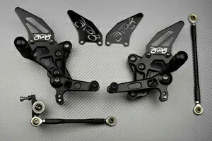 ブラックレーシング 調節可能な AVDB リアセット フットレスト ドゥカティ SBK 1098 H7 2007-2009 Black Racing Adjustable AVDB Rearsets Footrest DUCATI SBK 1098 H7 2007-2009 【並行輸入品】