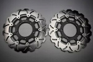 ブレーキ ディスク フロント ウェーブ フリート 310 mm のペア SUZUKI GSXR 1000 GSX-R 2005-2006- Pair of brake discs front wave fleet 310 mm SUZUKI GSXR 1000 GSX-R 2005-2006- 【並行輸入品】