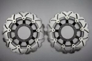ブレーキ ディスク フロント ウェーブ フリート 296 mm ホンダ CBR 600 F PC41 2011-2013-のペア Pair of brake discs front wave fleet 296 mm Honda CBR 600 F PC41 2011-2013- 【並行輸入品】