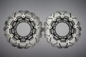 ブレーキ ディスク フロント ウェーブ フリート 310 mm トライアンフ トロフィー 1200 1996-2001- のペア Pair of brake discs front wave fleet 310 mm triumph trophy 1200 1996-2001- 【並行輸入品】｜カスタムパーツ WORLD倉庫