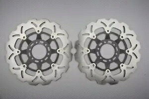 ブレーキディスク フロント ウェーブ フリート 282 mm ヤマハ R1-Z 250 1990-1996- のペア Pair of brake discs front wave fleet 282 mm Yamaha R1-Z 250 1990-1996- 【並行輸入品】