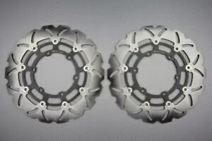 ウェーブ フローティング フロント ブレーキ ディスク 305mm BMW K100RS K589-0523,0533 89V1 1989-1992 Wave Floating Front Brake Discs 305mm BMW K100RS K589-0523,0533 89V1 1989-1992 【並行輸入品】