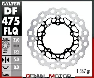 Galfer フロント ブレーキ ディスク キュービック フロート (スチール)320x5mm ヤマハ YZF 1.000 R-1 2004-2005 Galfer Front Brake Disc CUBIQ FLOAT(STEEL)320x5mm YAMAHA YZF 1.000 R-1 2004-2005 【並行輸入品】｜カスタムパーツ WORLD倉庫