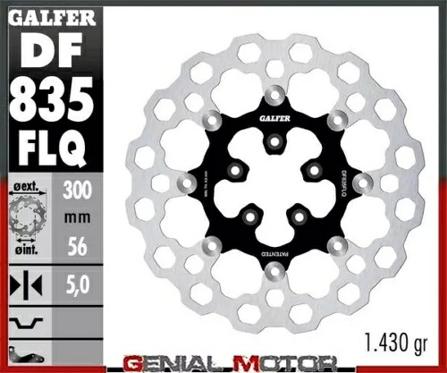 Galfer フロント ブレーキ ディスク CUBIQ FLOAT 300x5mm HARLEY.D FXBRS BREAKOUT 114 2018 Galfer Front Brake Disc CUBIQ FLOAT 300x5mm HARLEY.D FXBRS BREAKOUT 114 2018 【並行輸入品】｜カスタムパーツ WORLD倉庫