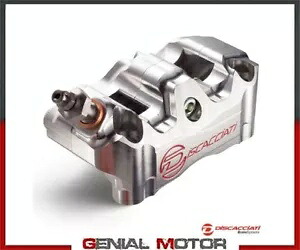 ラジアル 4 ピストン キャリパー DISCACCIATI パッド付き ホイールベース 76 mm アルマイト シルバー Radial 4 Piston Caliper DISCACCIATI with Pads Wheelbase 76 mm Anodized SILVER 【並行輸入品】