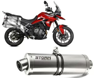 エキゾーストストーム Mivv マフラー オーバル スチール トライアンフ タイガー 900 GT PRO RALLY 2021 - 2023 Exhaust Storm Mivv Muffler OVAL Steel Triumph Tiger 900 GT PRO RALLY 2021 - 2023 【並行輸入品】｜カスタムパーツ WORLD倉庫