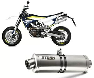 排気マフラー ストーム By Mivv オーバル ステンレススチール ハスクバーナ 701 2017 - 2020 Exhaust Muffler Storm By Mivv Oval Stainless Steel Husqvarna 701 2017 - 2020 【並行輸入品】｜カスタムパーツ WORLD倉庫