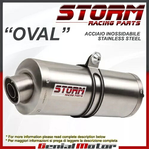 Exhaust Storm by Mivv マフラー オーバル スチール BMW F 800 Gs 2014 14用 Exhaust Storm by Mivv Muffler Oval Steel for Bmw F 800 Gs 2014 14 【並行輸入品】｜カスタムパーツ WORLD倉庫 68,970円