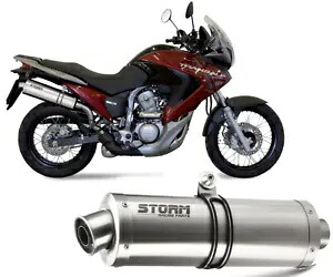 排気ストーム by Mivv マフラー オーバルスチール ホンダ Xlv Transalp 700 2008 - 2013用 Exhaust Storm by Mivv Muffler Oval Steel for Honda Xlv Transalp 700 2008 - 2013 【並行輸入品】｜カスタムパーツ WORLD倉庫