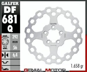 Galfer ブレーキディスク リア CUBIQ FIXED 292x6.4 mm ハーレー FLHR/i ロードキング 2008- Galfer brake discs rear CUBIQ FIXED 292x6.4 mm HARLEYD FLHR/i ROAD KING 2008- 【並行輸入品】